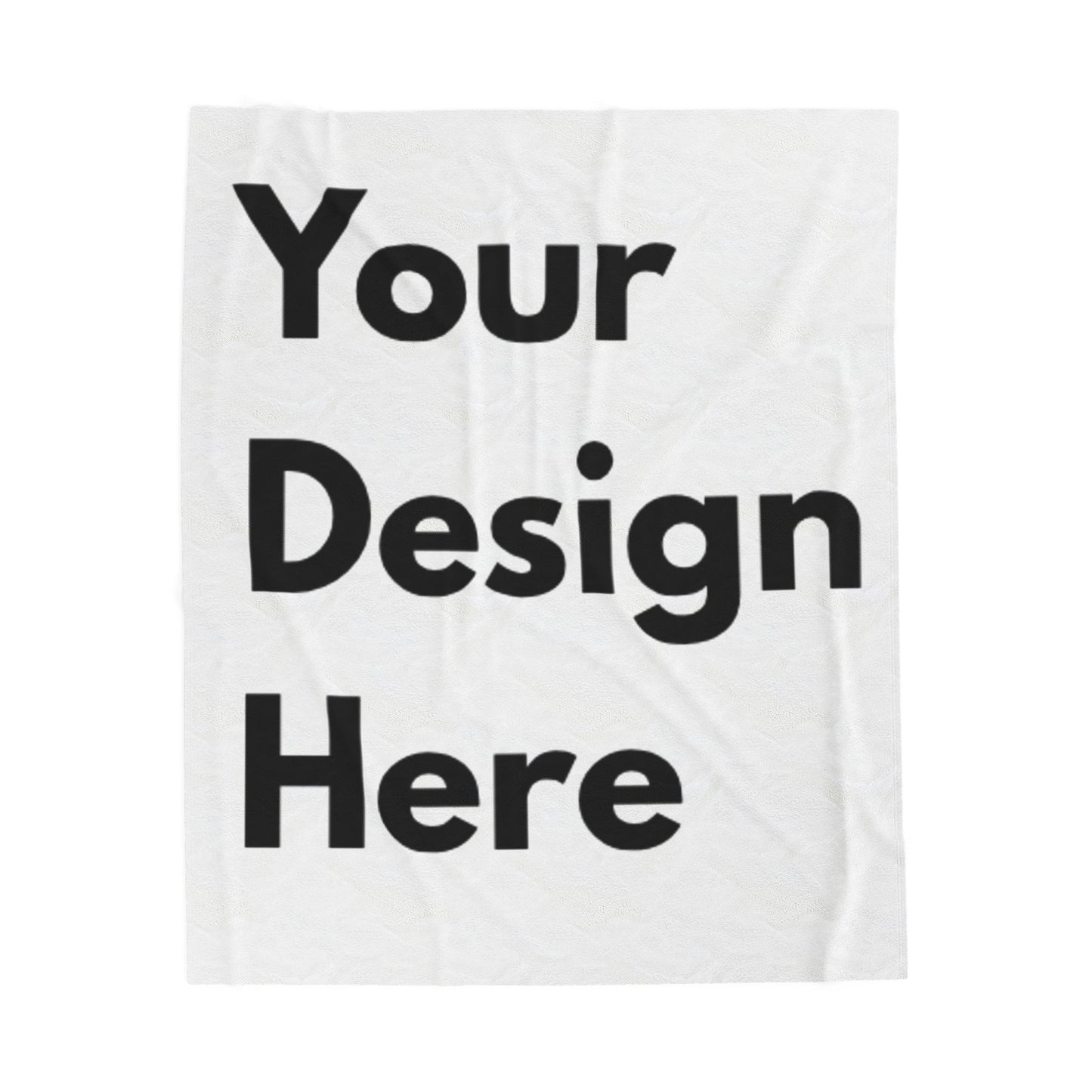 Personalizable Velveteen Plush Blanket
