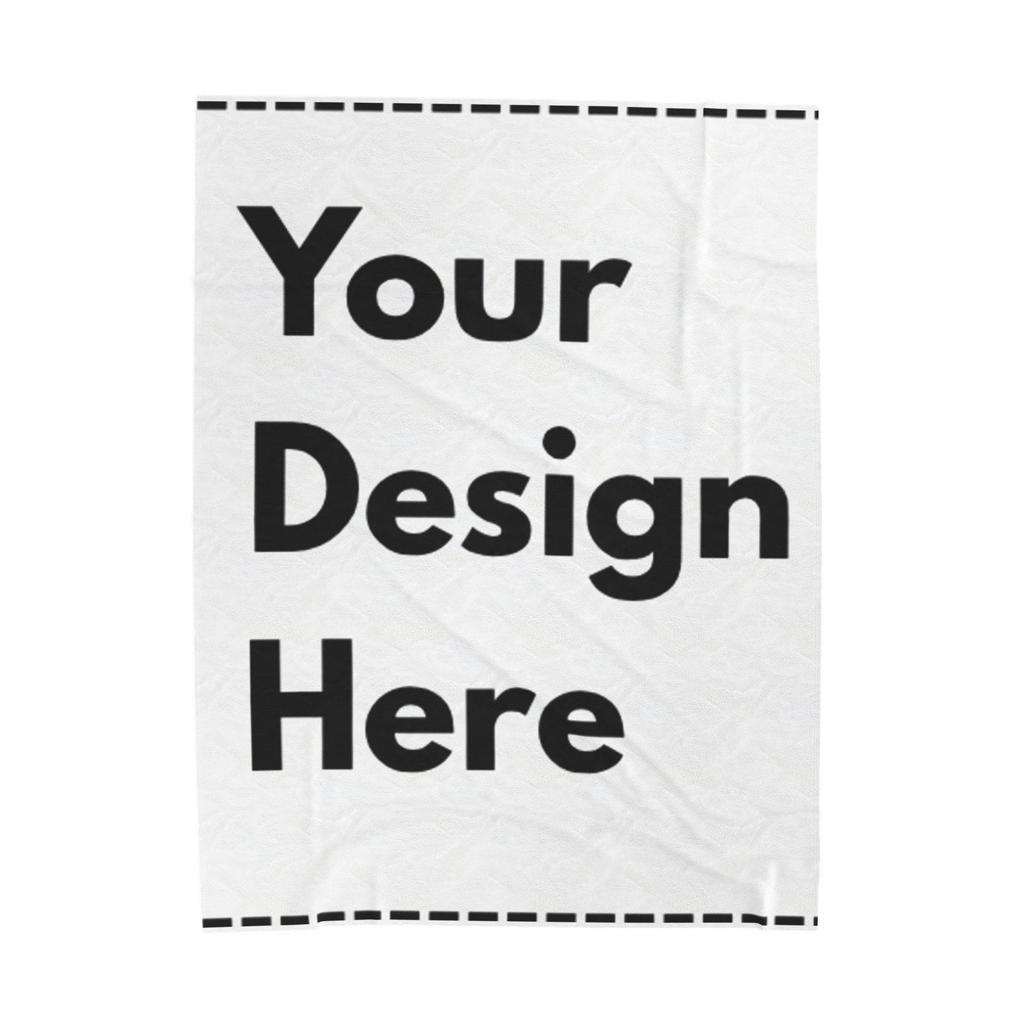 Personalizable Velveteen Plush Blanket