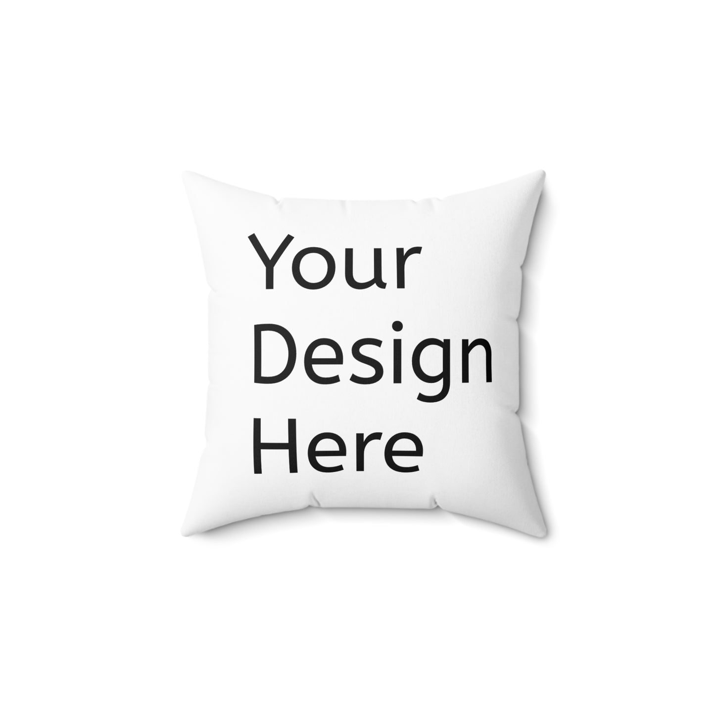 Personalized Spun Polyester Square Pillow - Custom Design, Home Decor, Gift for All Occasions, Stylish Cushion