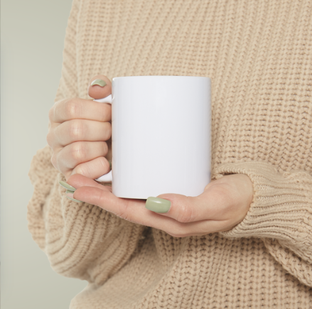 Customizable Ceramic Mug, Personalized Coffee Cup, Unique Gift for Coffee Lovers, Ideal for Birthdays, Holidays, and Special Occasions