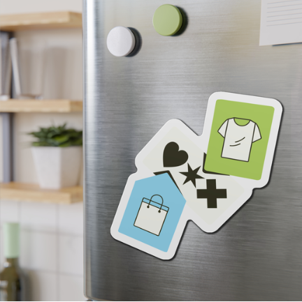 Custom Die-Cut Magnets - Personalize Your Space, Unique Home Decor, Gift Ideas, Refrigerator Magnets, Custom Designs
