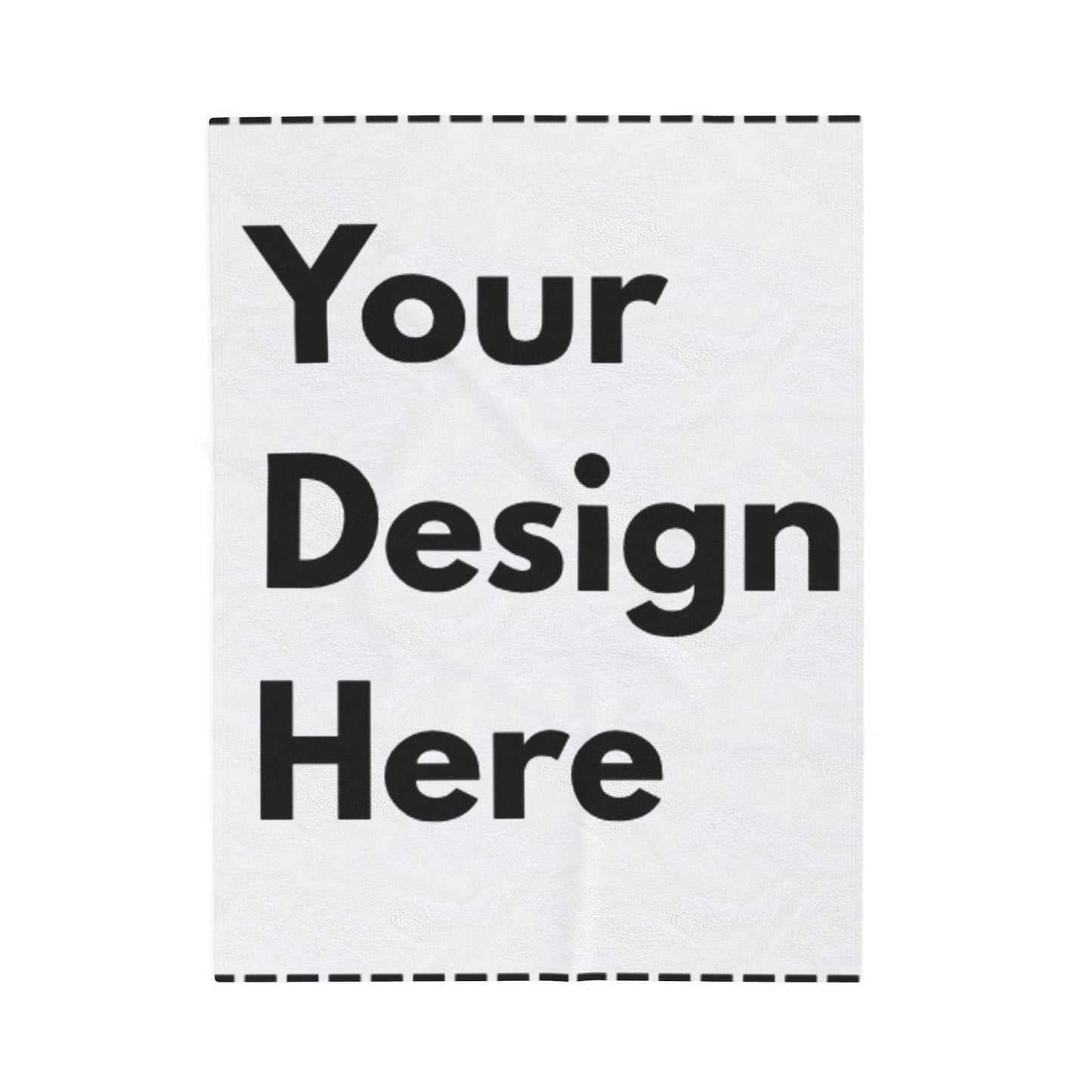 Personalizable Velveteen Plush Blanket