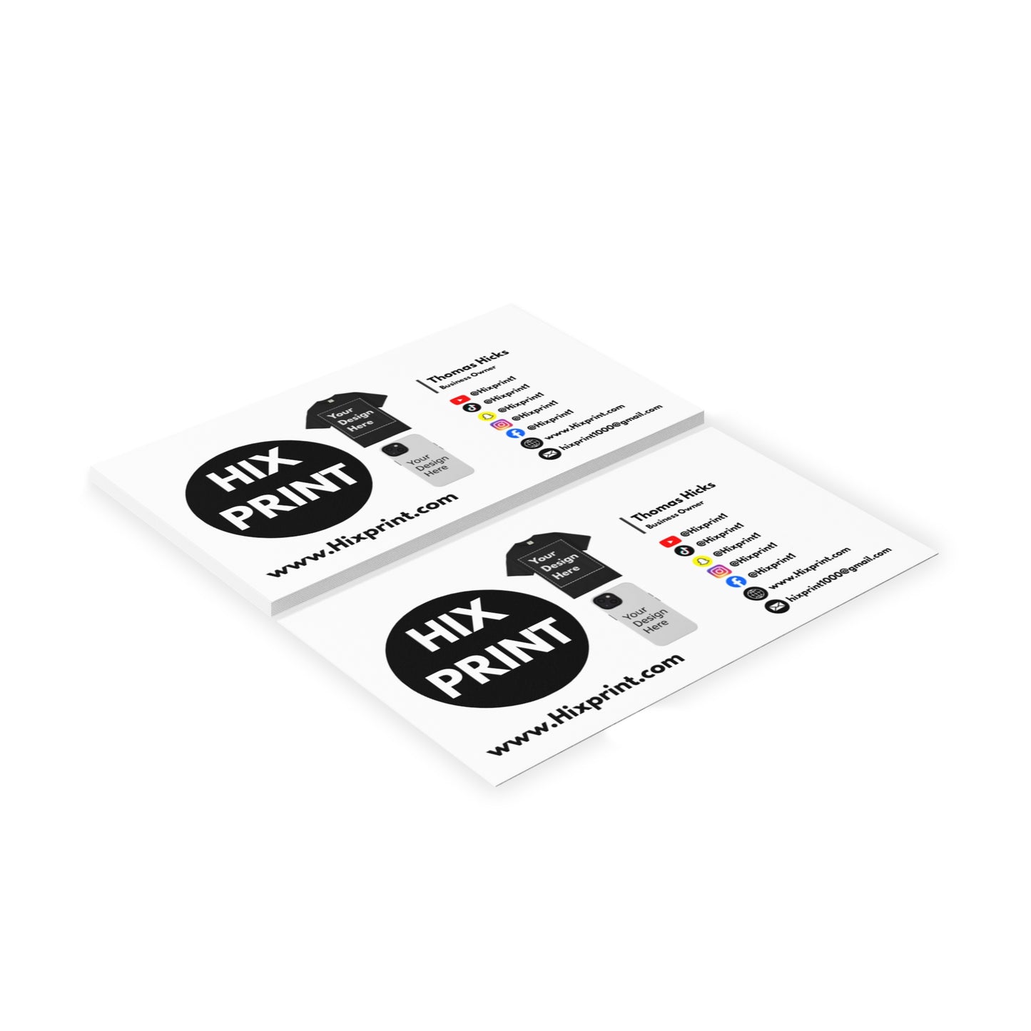 HixPrint Business Card Design #1