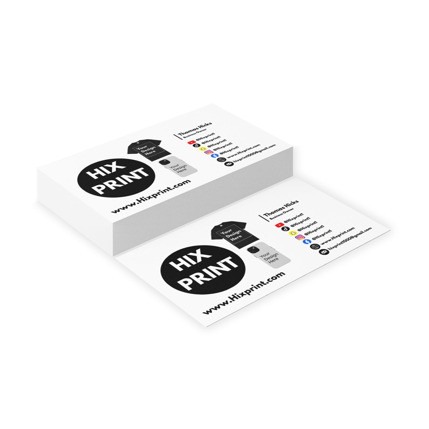 HixPrint Business Card Design #1