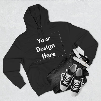 Three-Panel Fleece Hoodie — Customizable Blank Design Hoodie