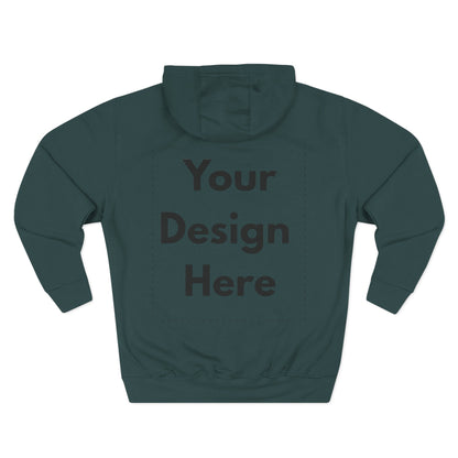 Three-Panel Fleece Hoodie — Customizable Blank Design Hoodie