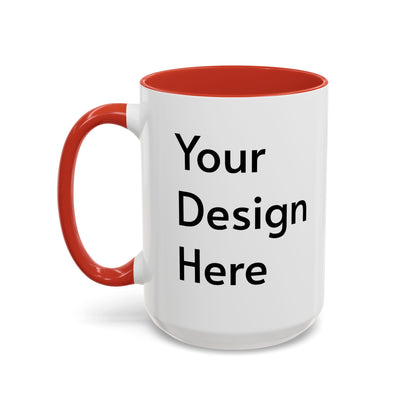 Personalized Custom Text Coffee Mug — 11/15oz Accent