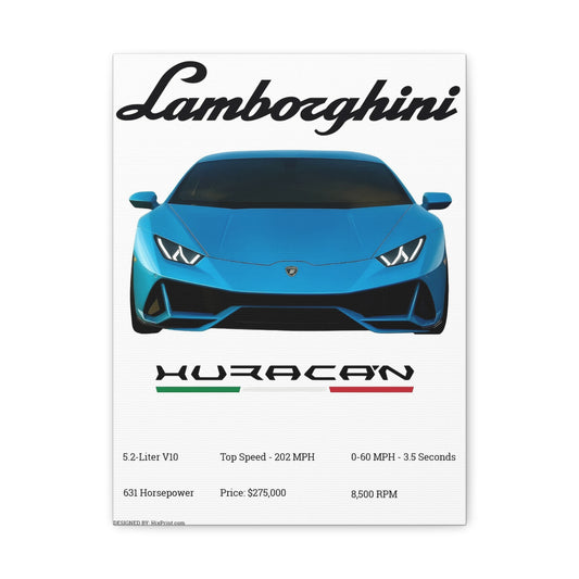 Custom Car Poster — Matte Stretched Canvas 1.25"