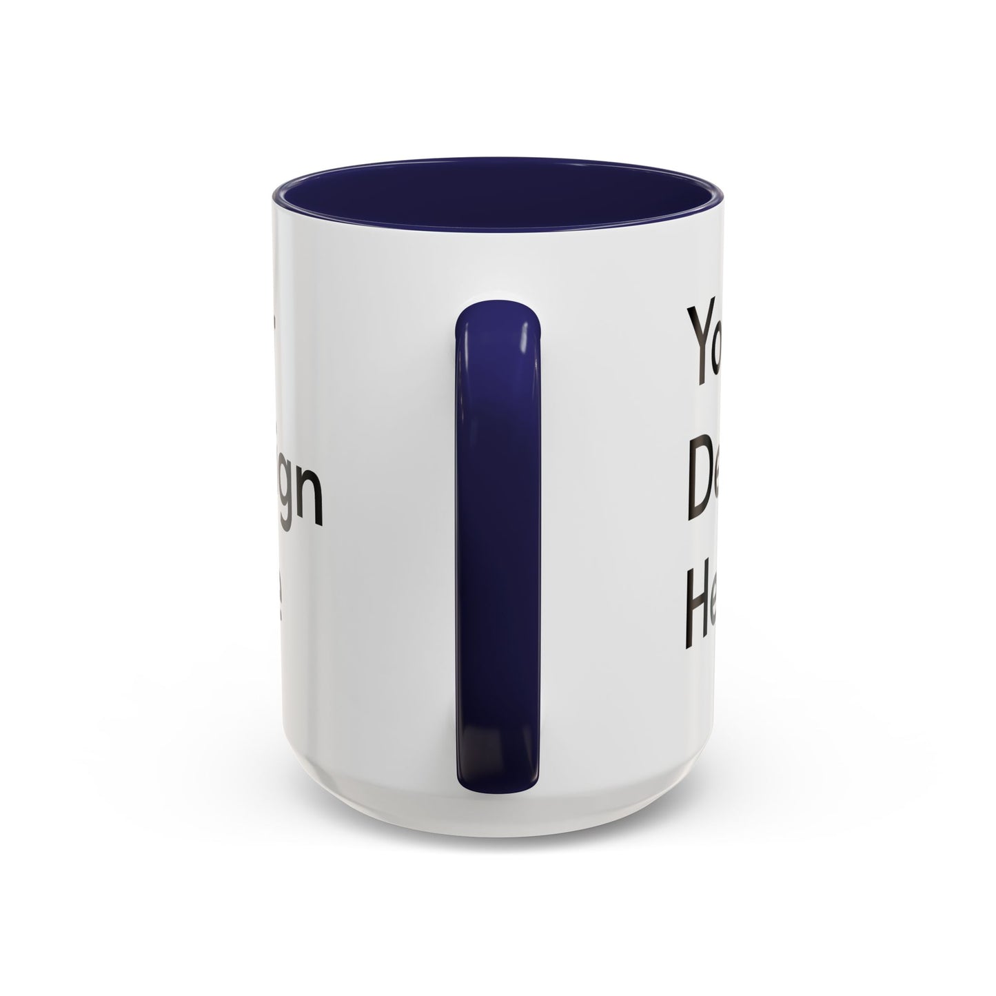 Personalized Custom Text Coffee Mug — 11/15oz Accent