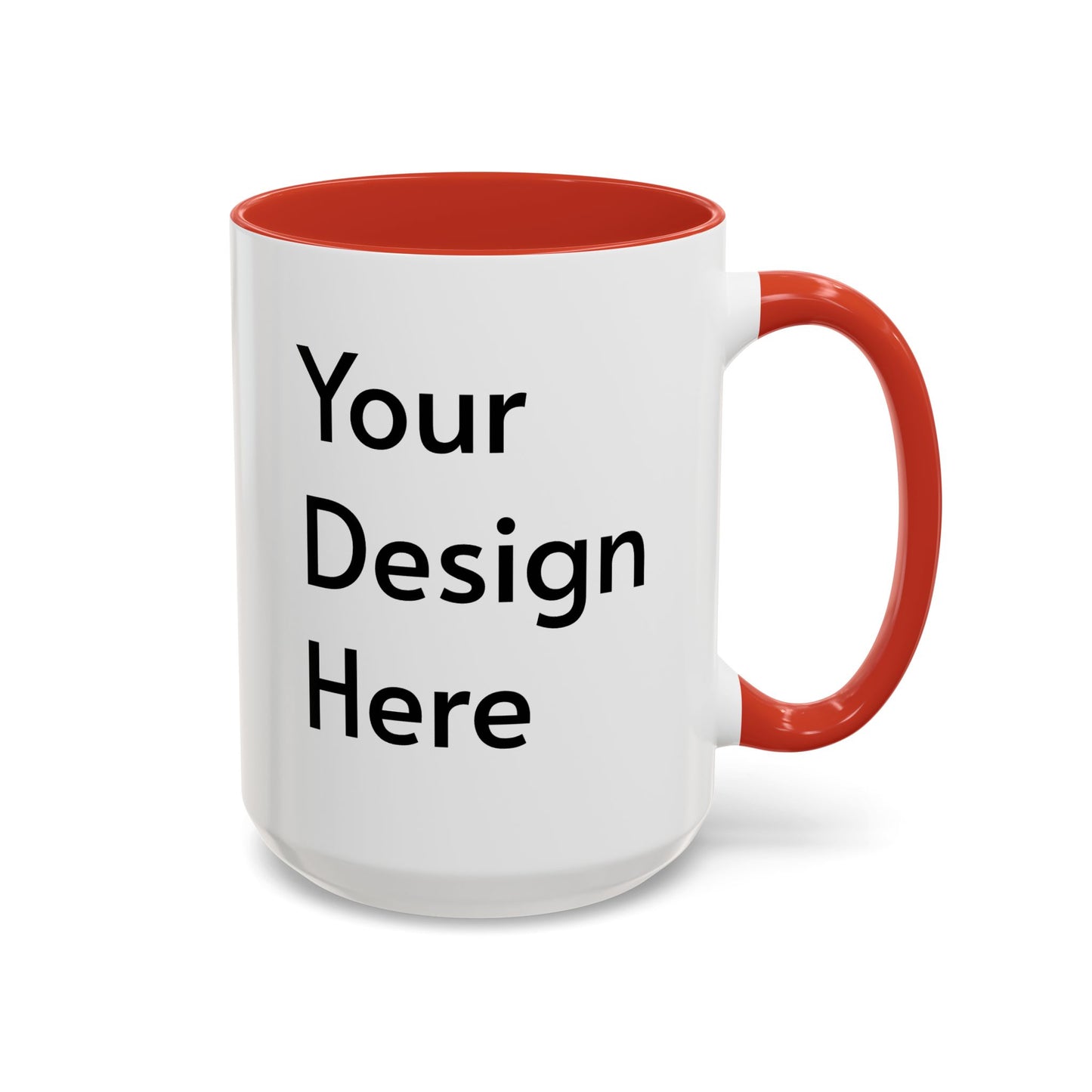 Personalized Custom Text Coffee Mug — 11/15oz Accent