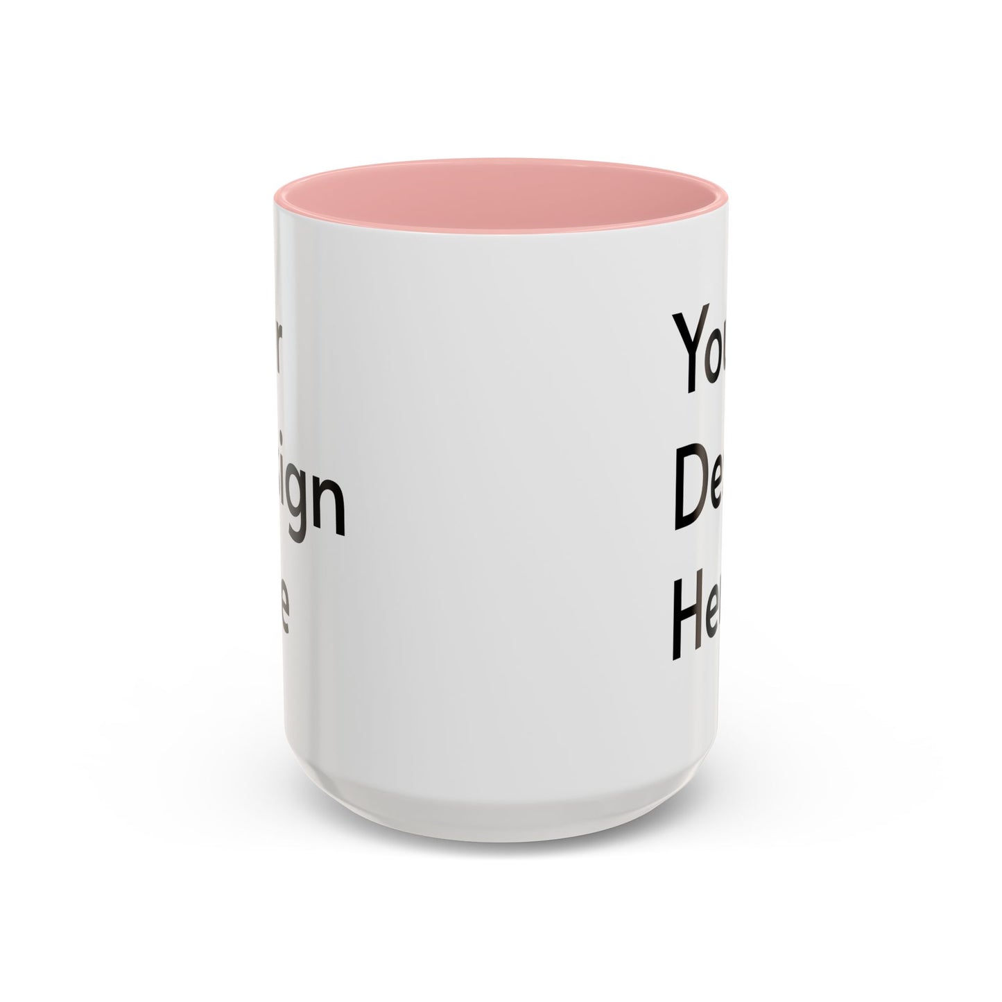 Personalized Custom Text Coffee Mug — 11/15oz Accent