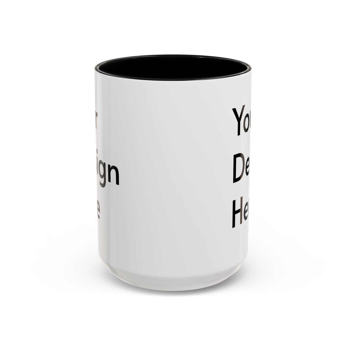 Personalized Custom Text Coffee Mug — 11/15oz Accent