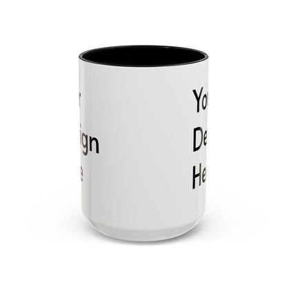 Personalized Custom Text Coffee Mug — 11/15oz Accent