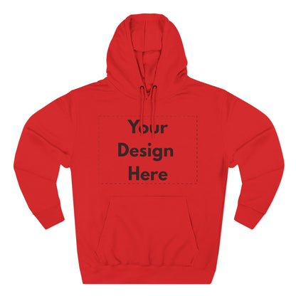 Three-Panel Fleece Hoodie — Customizable Blank Design Hoodie