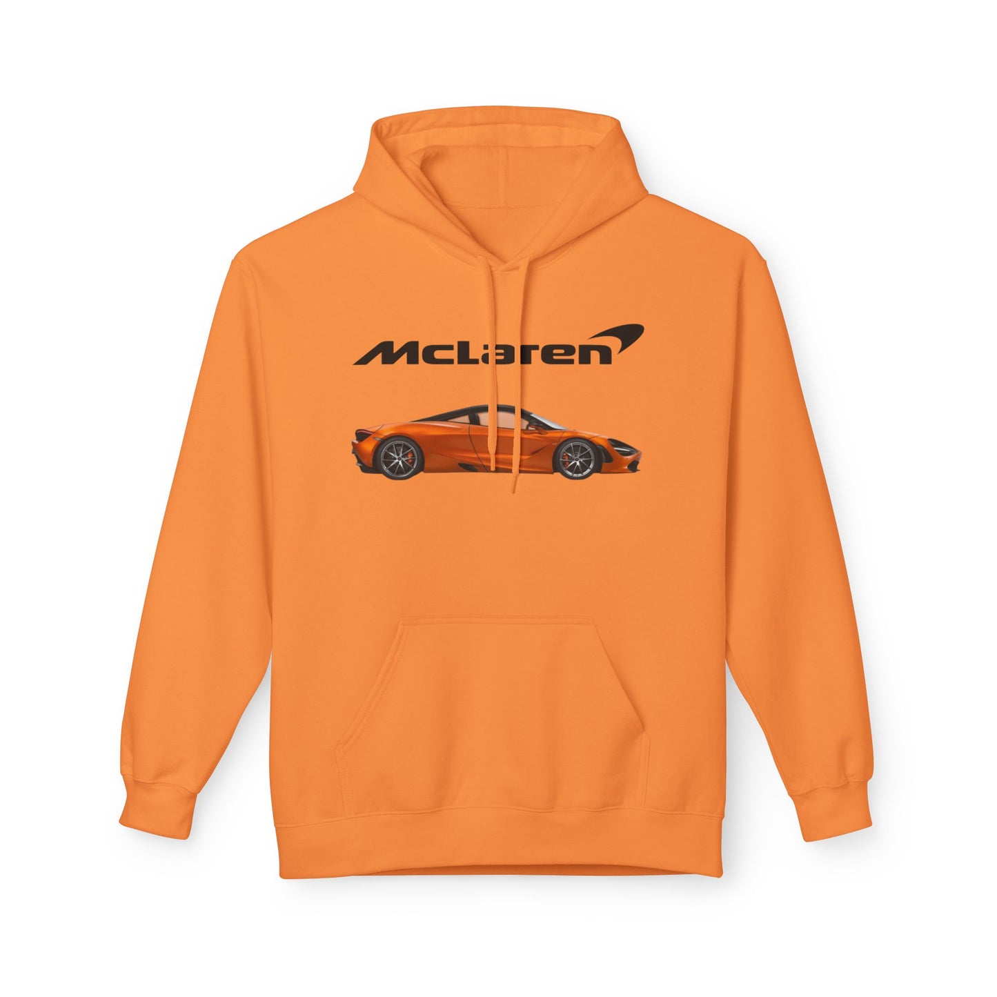 Hoodie | Orange McLaren Supercar Graphic Pullover - Hixprint