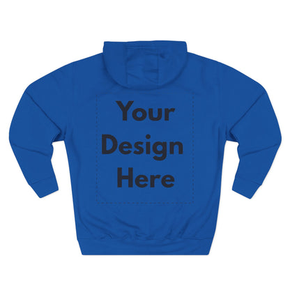 Three-Panel Fleece Hoodie — Customizable Blank Design Hoodie