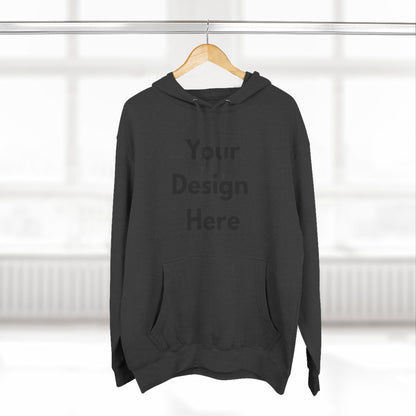 Three-Panel Fleece Hoodie — Customizable Blank Design Hoodie