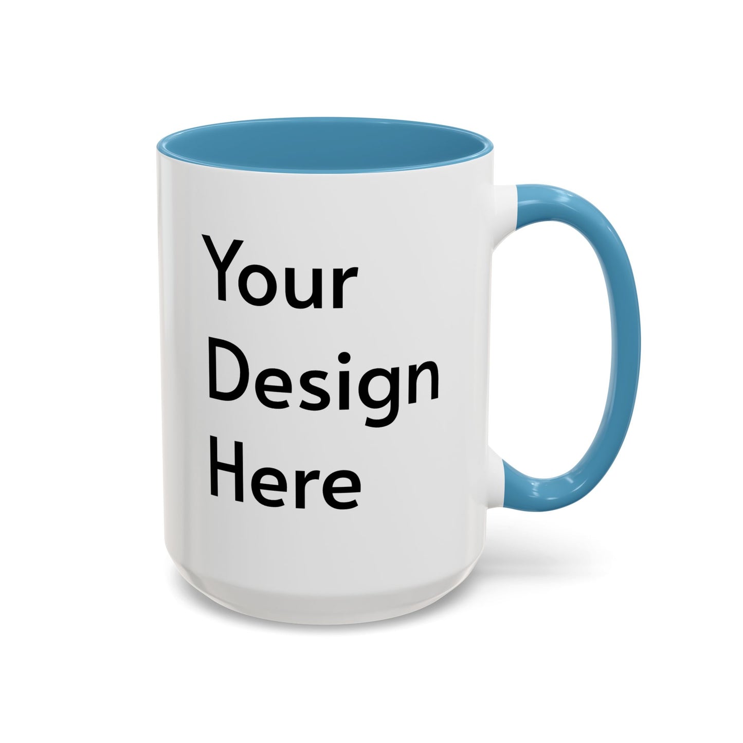 Personalized Custom Text Coffee Mug — 11/15oz Accent