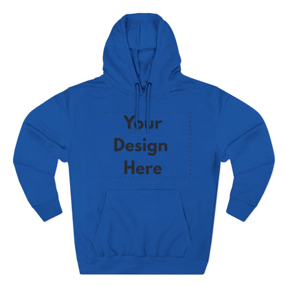 Three-Panel Fleece Hoodie — Customizable Blank Design Hoodie