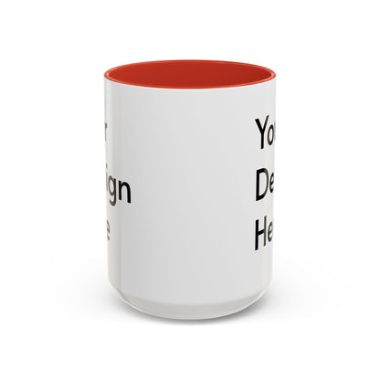 Personalized Custom Text Coffee Mug — 11/15oz Accent