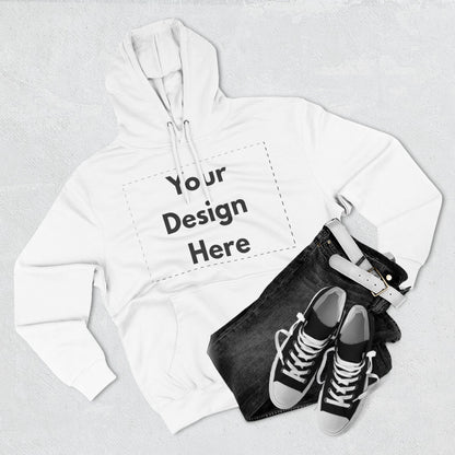 Three-Panel Fleece Hoodie — Customizable Blank Design Hoodie