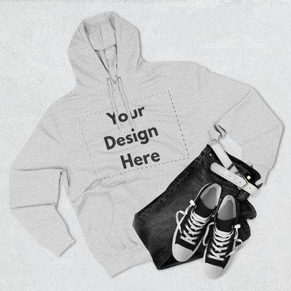 Three-Panel Fleece Hoodie — Customizable Blank Design Hoodie