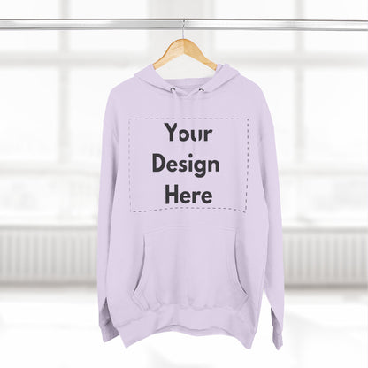 Three-Panel Fleece Hoodie — Customizable Blank Design Hoodie