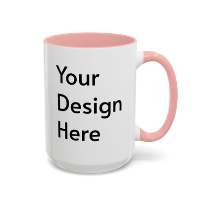 Personalized Custom Text Coffee Mug — 11/15oz Accent