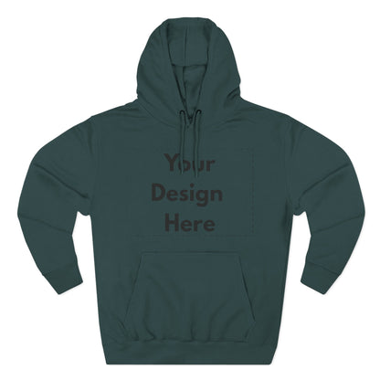 Three-Panel Fleece Hoodie — Customizable Blank Design Hoodie