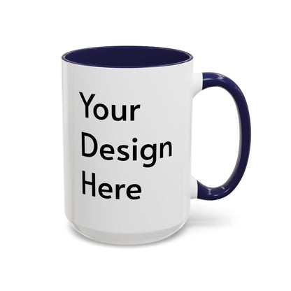 Personalized Custom Text Coffee Mug — 11/15oz Accent