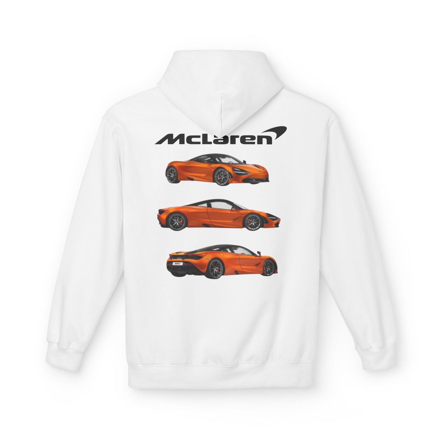 Hoodie | Orange McLaren Supercar Graphic Pullover - Hixprint