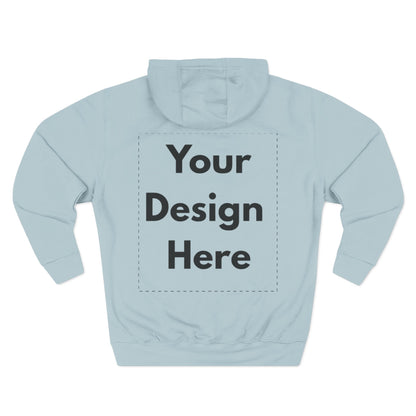Three-Panel Fleece Hoodie — Customizable Blank Design Hoodie