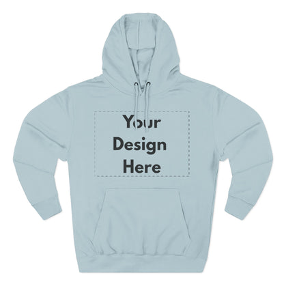 Three-Panel Fleece Hoodie — Customizable Blank Design Hoodie