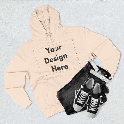 Three-Panel Fleece Hoodie — Customizable Blank Design Hoodie