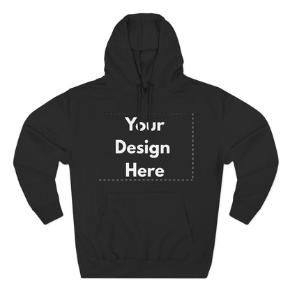 Three-Panel Fleece Hoodie — Customizable Blank Design Hoodie