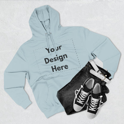Three-Panel Fleece Hoodie — Customizable Blank Design Hoodie