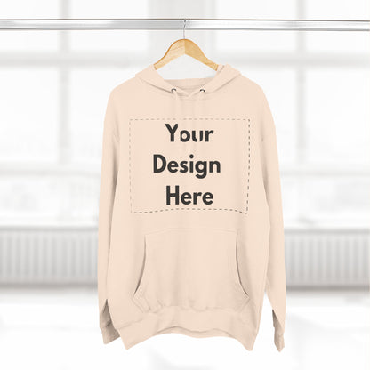 Three-Panel Fleece Hoodie — Customizable Blank Design Hoodie