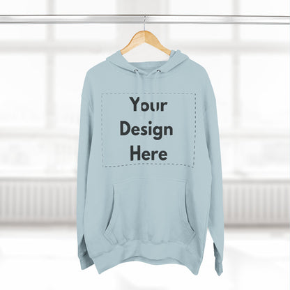 Three-Panel Fleece Hoodie — Customizable Blank Design Hoodie