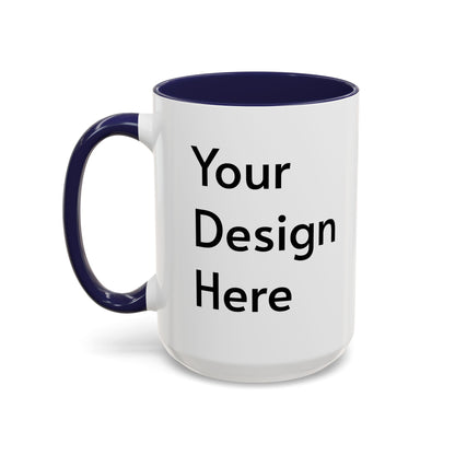 Personalized Custom Text Coffee Mug — 11/15oz Accent