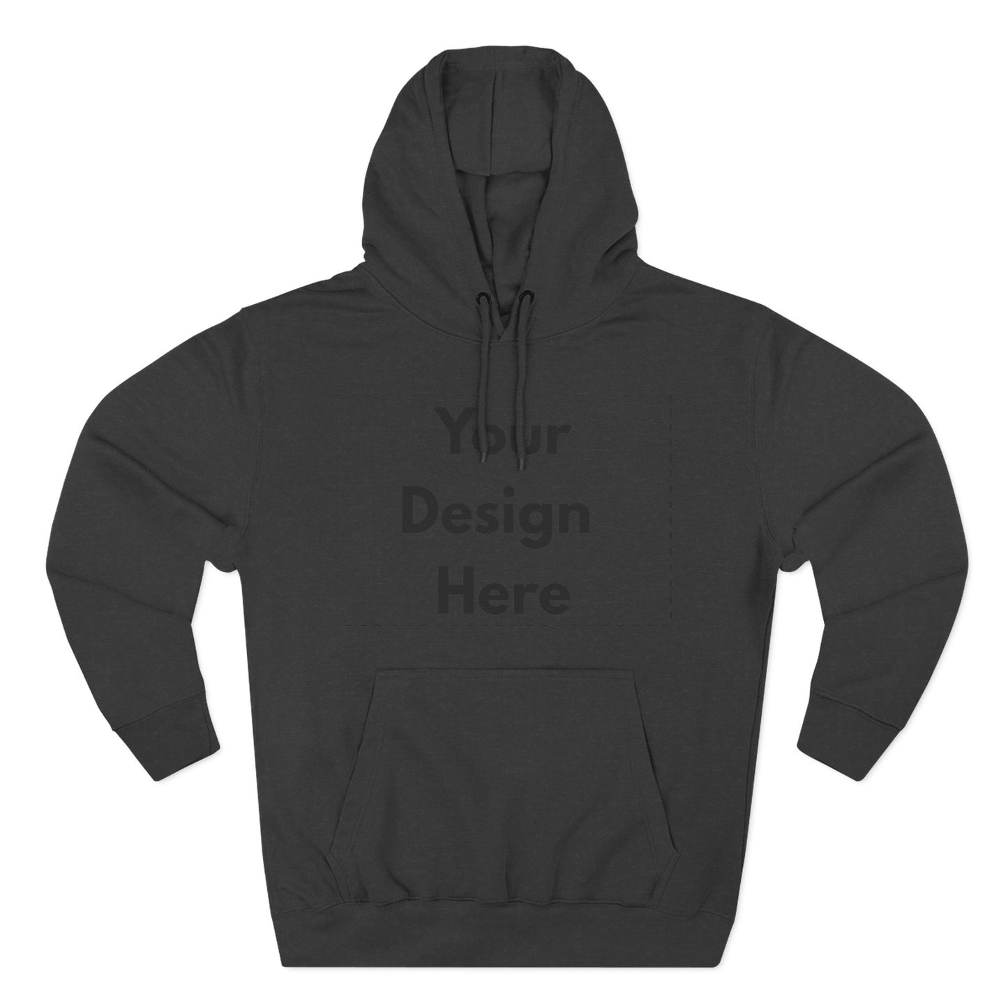Three-Panel Fleece Hoodie — Customizable Blank Design Hoodie