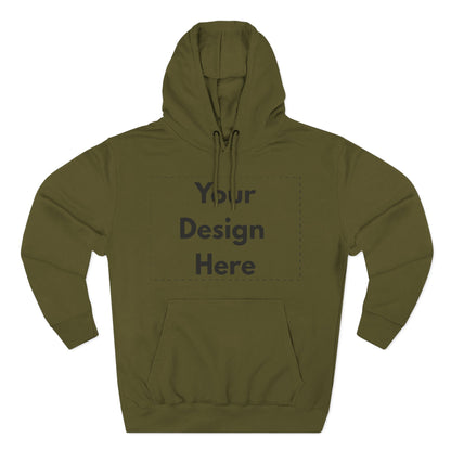 Three-Panel Fleece Hoodie — Customizable Blank Design Hoodie