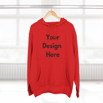 Three-Panel Fleece Hoodie — Customizable Blank Design Hoodie