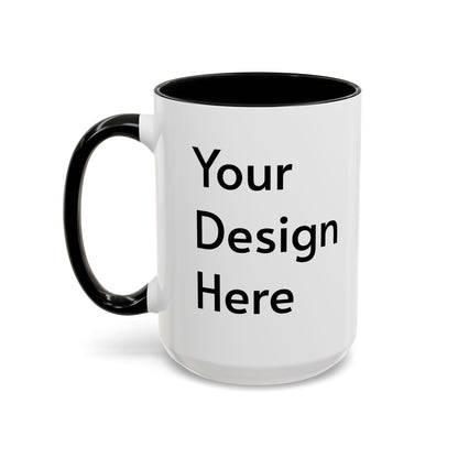 Personalized Custom Text Coffee Mug — 11/15oz Accent