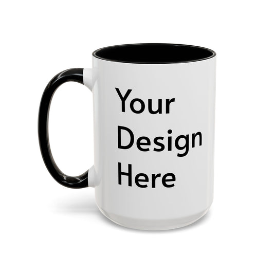 Personalized Custom Text Coffee Mug — 11/15oz Accent