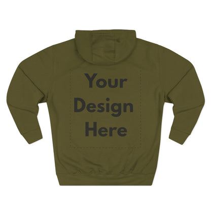 Three-Panel Fleece Hoodie — Customizable Blank Design Hoodie