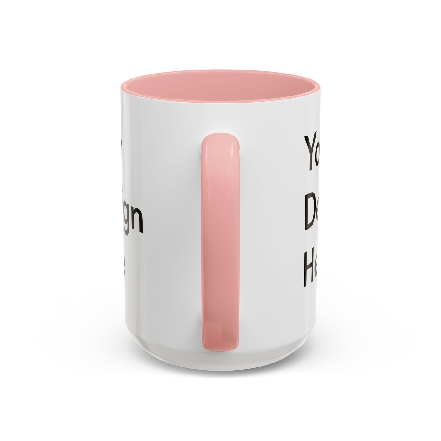 Personalized Custom Text Coffee Mug — 11/15oz Accent