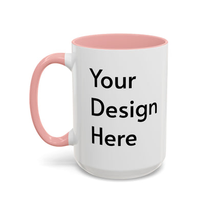 Personalized Custom Text Coffee Mug — 11/15oz Accent