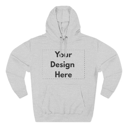 Three-Panel Fleece Hoodie — Customizable Blank Design Hoodie