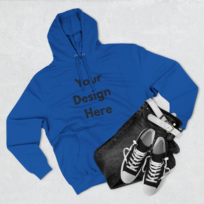 Three-Panel Fleece Hoodie — Customizable Blank Design Hoodie