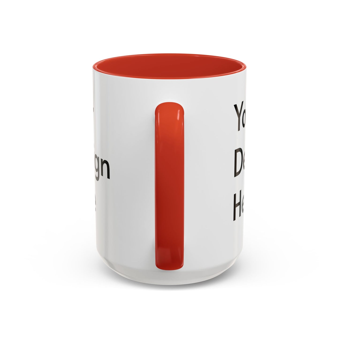 Personalized Custom Text Coffee Mug — 11/15oz Accent